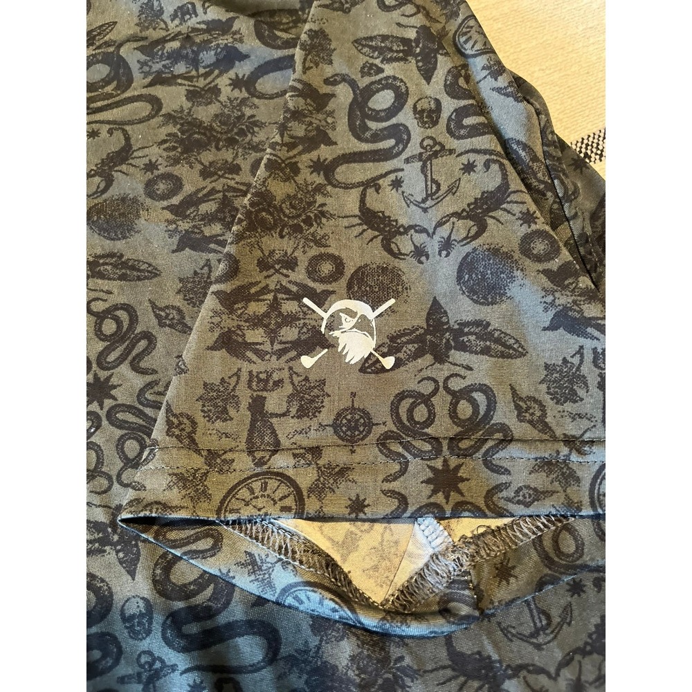 HAWKE & CO Dynamic Sport Fiber Polo‎ Shirt Novelty Print - Picture 2 of 9